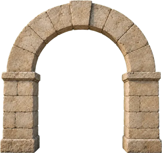 Roman round arch, room I · Origins