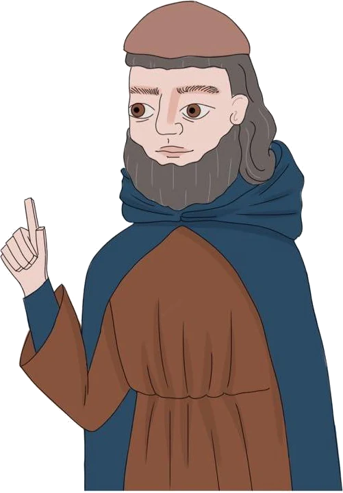 Illustration des Jusaph Pichón, Schatzmeister Sevillas und „alter Richter“ des Judenviertels
